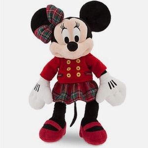 Vintage 2016 Disney Store Holiday Minnie Mouse Plush